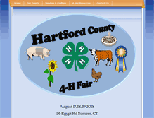 Tablet Screenshot of hartfordcounty4hfair.org